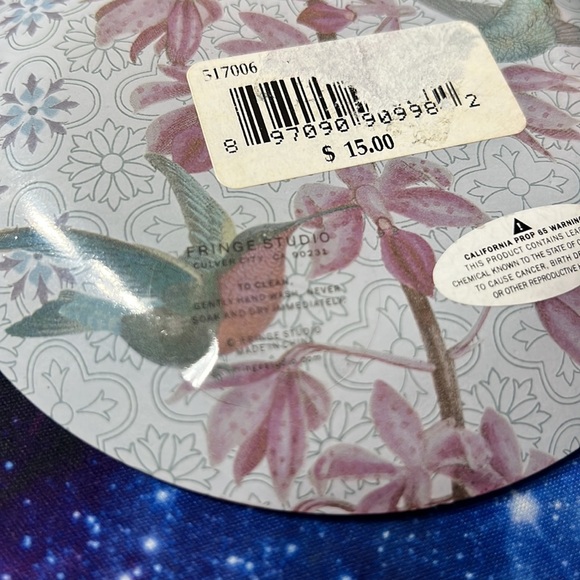 Fringe Studio Floral Humming Bird Trinket Dish - Picture 3 of 4